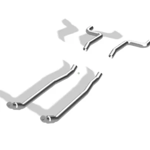2.5" Stainless Exhaust: factory frame. LS or SBC
